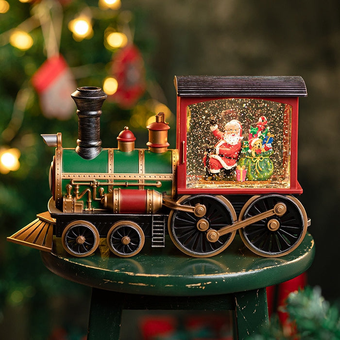 Christmas Gift Christmas Eve Music Box Train Music Box Crystal Ball Ornaments