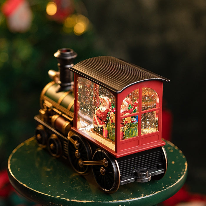 Christmas Gift Christmas Eve Music Box Train Music Box Crystal Ball Ornaments