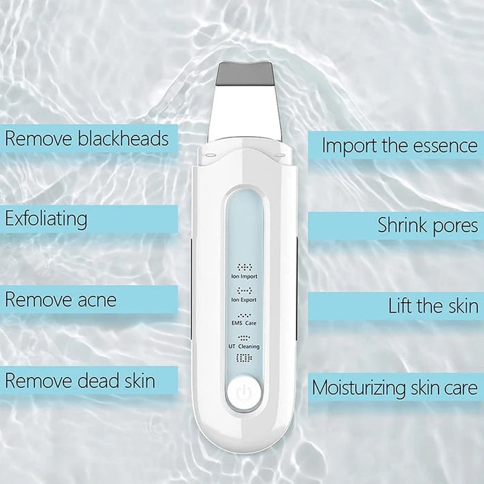 Ultrasonic Skin Scrubber Blackhead Peeling Remover Facial Peeling Deep Cleaner