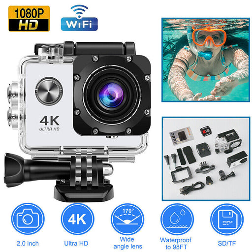 1080P WiFi 4K HD Action Sport Waterproof Camera 20MP Recorder Camcorder DVR DV - Smart Living Box