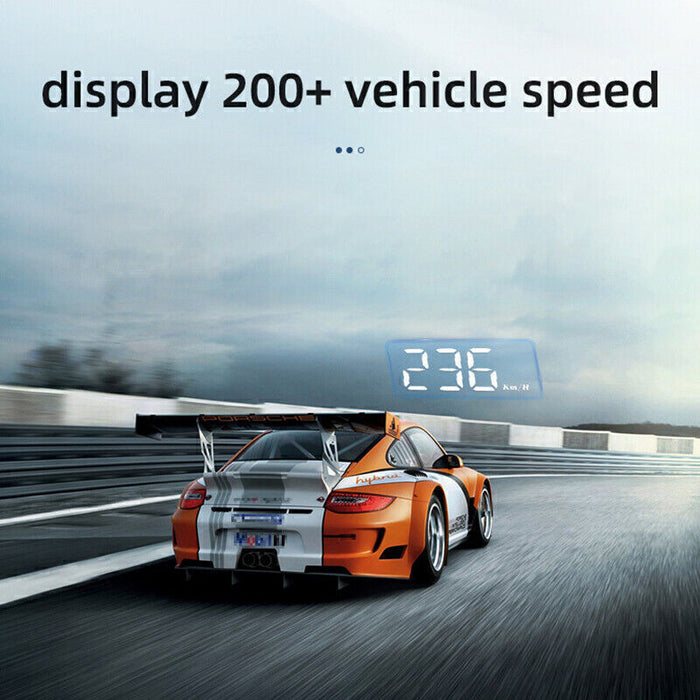 Car HUD Head Up Display OBD2/GPS Overspeed Warning System Projector Windshield