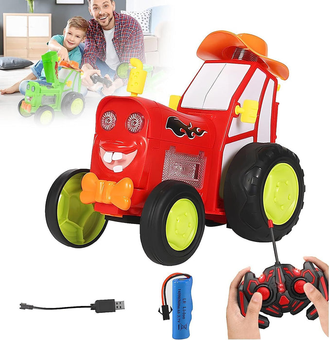 Crazy Jumping Car Remote Control RC Cars Stunt Toy 360° Rotating Rechargeable