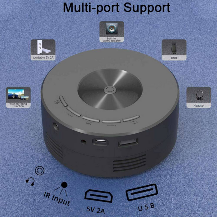 Mini Projector LED 1080P HD Home Cinema Portable Home Movie Projector - Smart Living Box