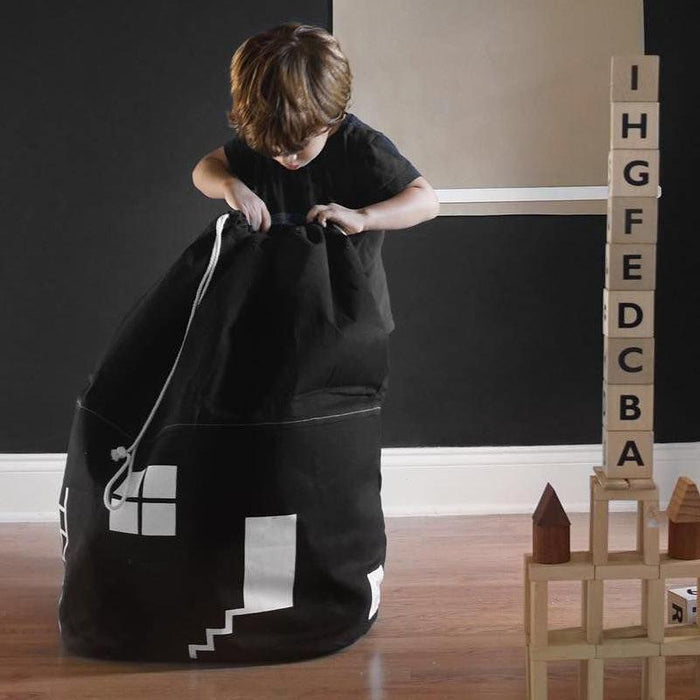 Canvas House Storage Bags Drawstring Bag Tidy The Room for Children’s Toys - Smart Living Box