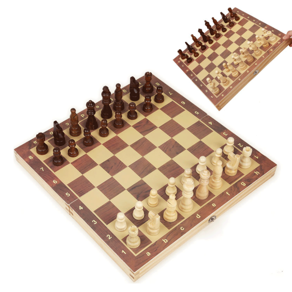 Magnetic Chess Board Wooden Set Folding Chessboard - Smart Living Box