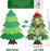 DIY Felt Christmas Tree Set 32 pcs Detachable Ornaments Kids Wall Hanging Gift - Smart Living Box