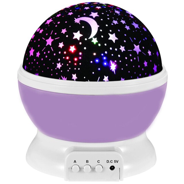 LED Night Star Sky Projector Light Lamp Rotating Starry Baby Room Kids Gift - Smart Living Box