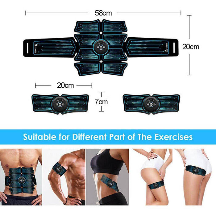 ABS Abdominal Stimulator EMS Training Toning Slim Belt Muscle Trainer Fitness - Smart Living Box