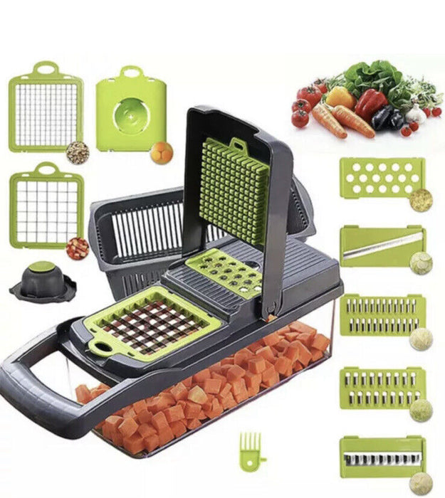 14-In-1 Vegetable Fruit Chopper Cutter Food Onion Veggie Dicer Slicer Kitchen - Smart Living Box
