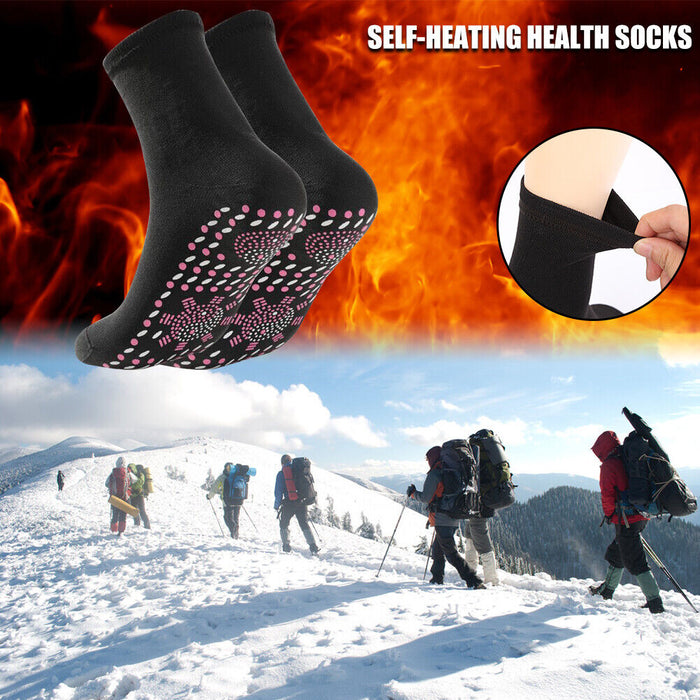 5 Pairs of Tourmaline Lymphvity Self-Heating Health Socks - Smart Living Box