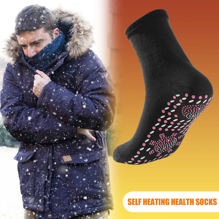 5 Pairs of Tourmaline Lymphvity Self-Heating Health Socks - Smart Living Box