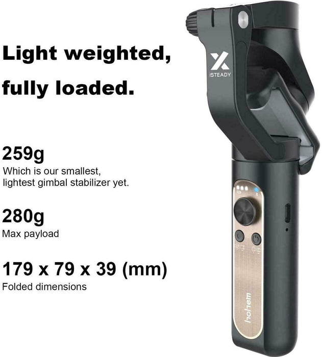 Hohem iSteady X 3-Axis handheld gimbal stabilizer for smartphone iphone samsung - Smart Living Box