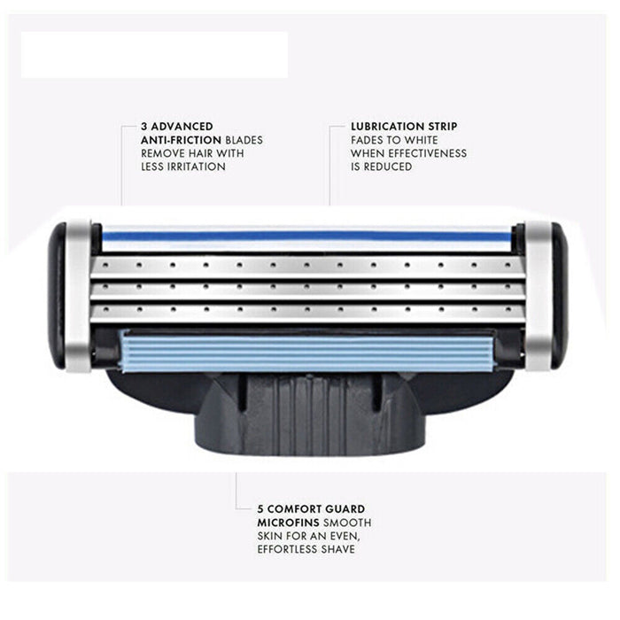 16X Replacement Razor Blades for Gillette MACH 3 Shaving Trimmer Cartridges - Smart Living Box