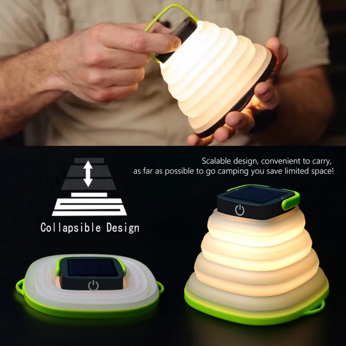 Solar-Powered Collapsible Travel Light - Smart Living Box